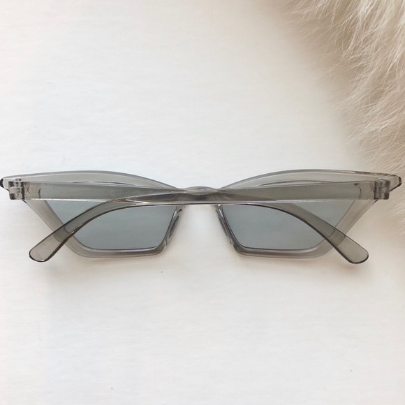 [ new ] Skinny Vintage Cat-Eye Sunglasses - Picture 4 of 4